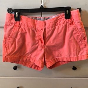 J. Crew Coral Chino Shorts